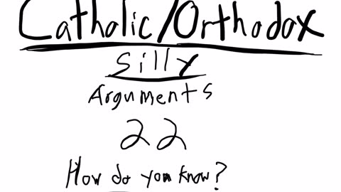Catholic/Orthodox silly arguments