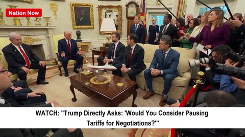 "Trump Asks: 'Pause Tariffs for Negotiations?'"