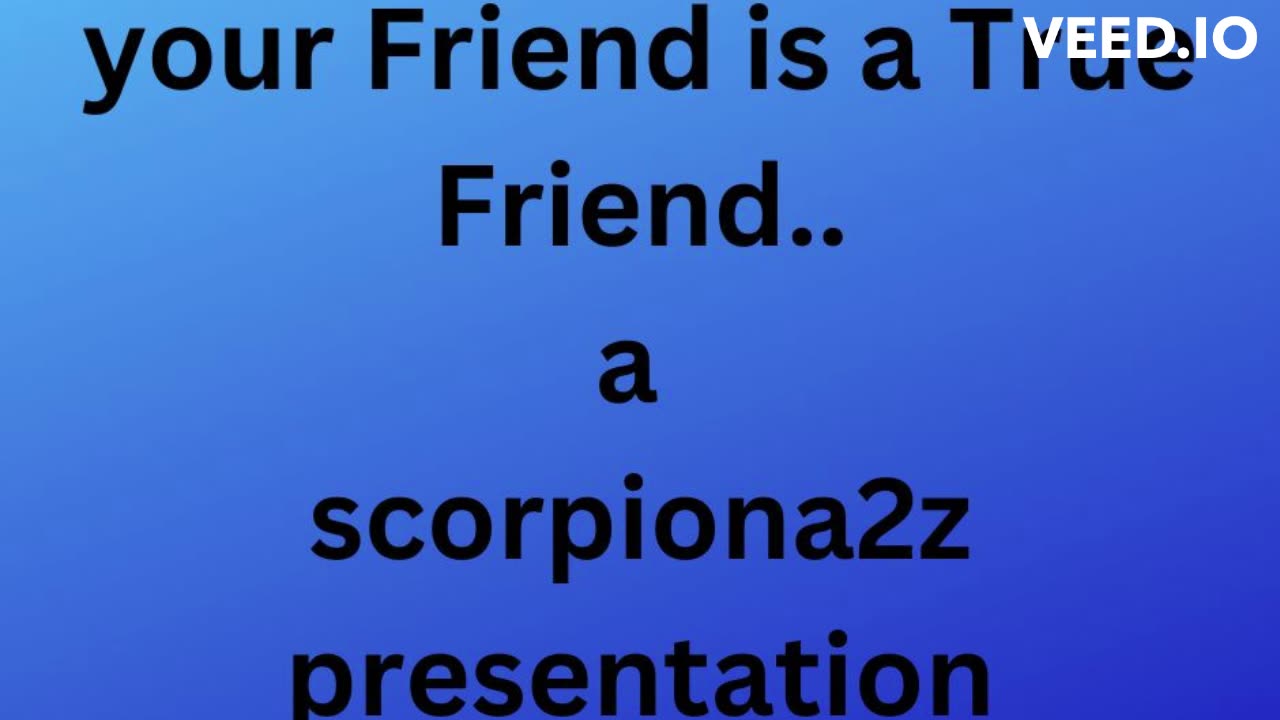 Definition of a true friend