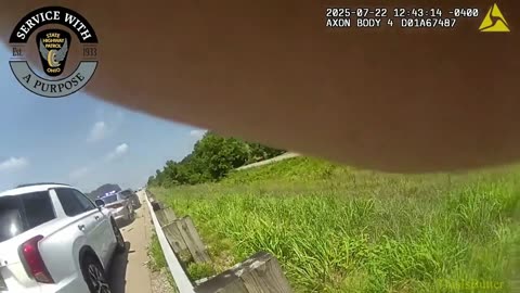 Ohio State Highway Patrol shares video of trooper’s close call with a semi truck on U.S. 35