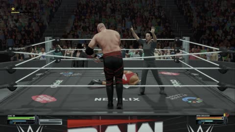 wwe 2k25 158 universe Kane VS Bron Breakker