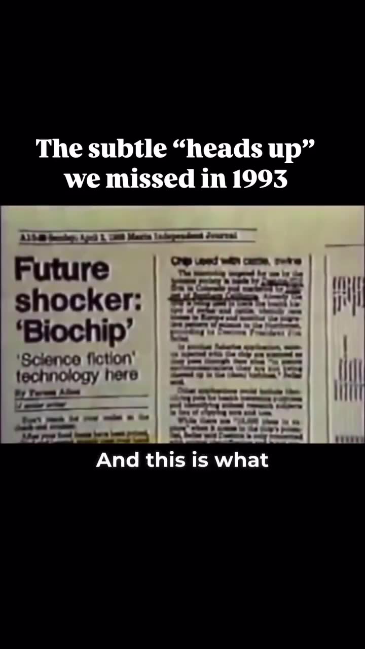 They tried to warn us in 1993