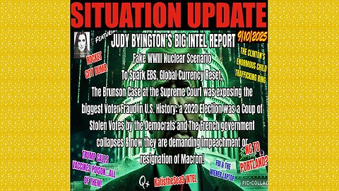 SITUATION UPDATE 9/10/25 - Judy Byington's Big Intel Report! The French Government Collapses
