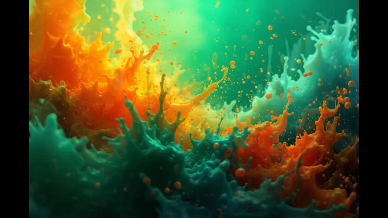 Beautiful Abstract Art Green And Yellow