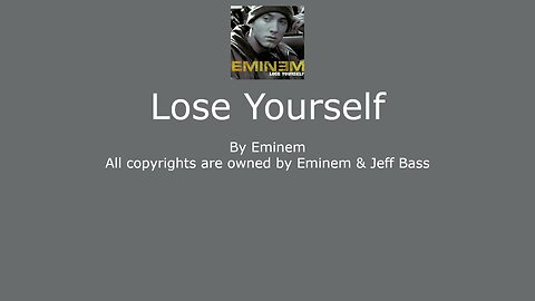 Lose Yourself