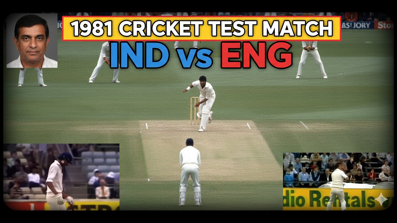 taste cricket match 1981 India vs England highlight