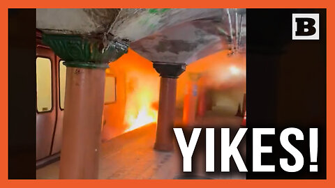 Average Jersey Commute! Passengers Rushed Off of Train Engulfed in Flames