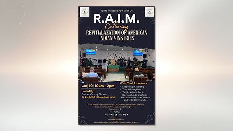 Pastor Chuck Reich at Revitalization of American Indian Ministries - Gospel Victory Church