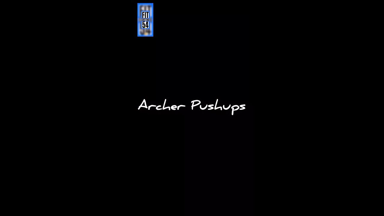 Archer push-ups