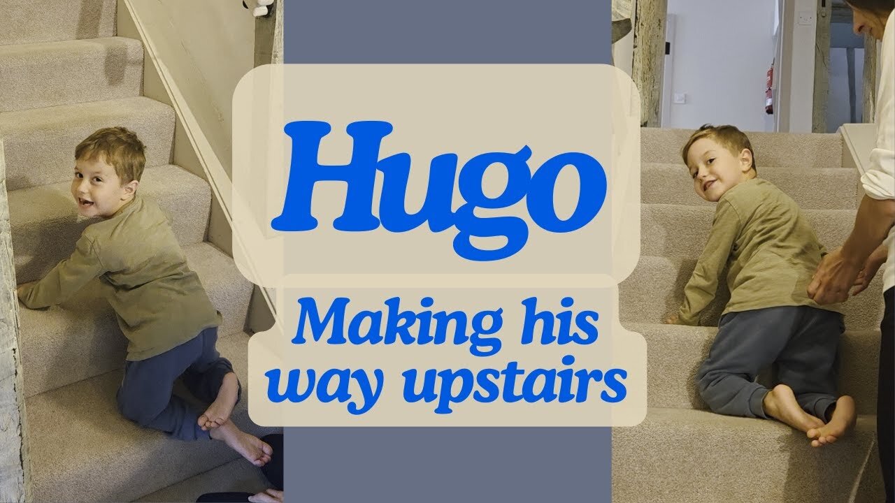 Hugo Crawling Up Stairs!