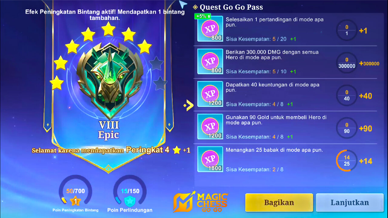 PUSH RANK Magic Chess Day 6