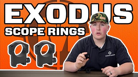 Muzzleloaders Exodus Scope Rings - 30mm or 1" Aluminum Scope Rings