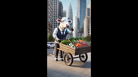sabji bechti huii cow