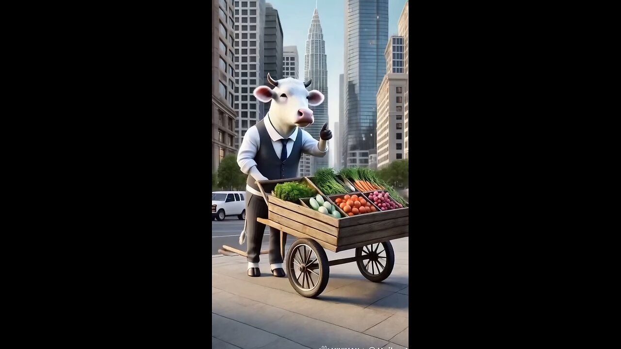 sabji bechti huii cow