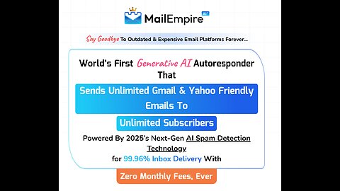 Stop Paying for Email! MailEmpire AI Review – The 1st AI Autoresponder with No Monthly Fees