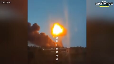 Putin's chemical plant EXPLODES into huge fireball after devastating Ukraine drone strike