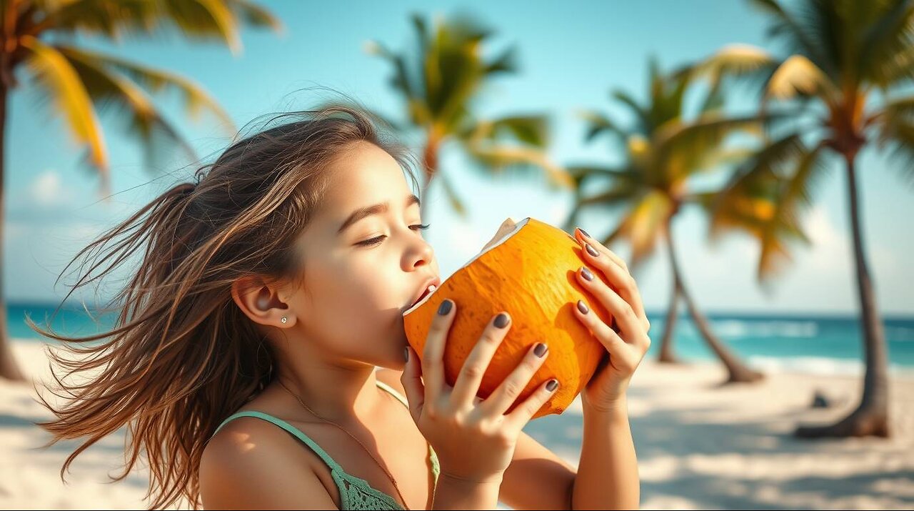 Amazing Kingcoconut & Orange Drink #shorts