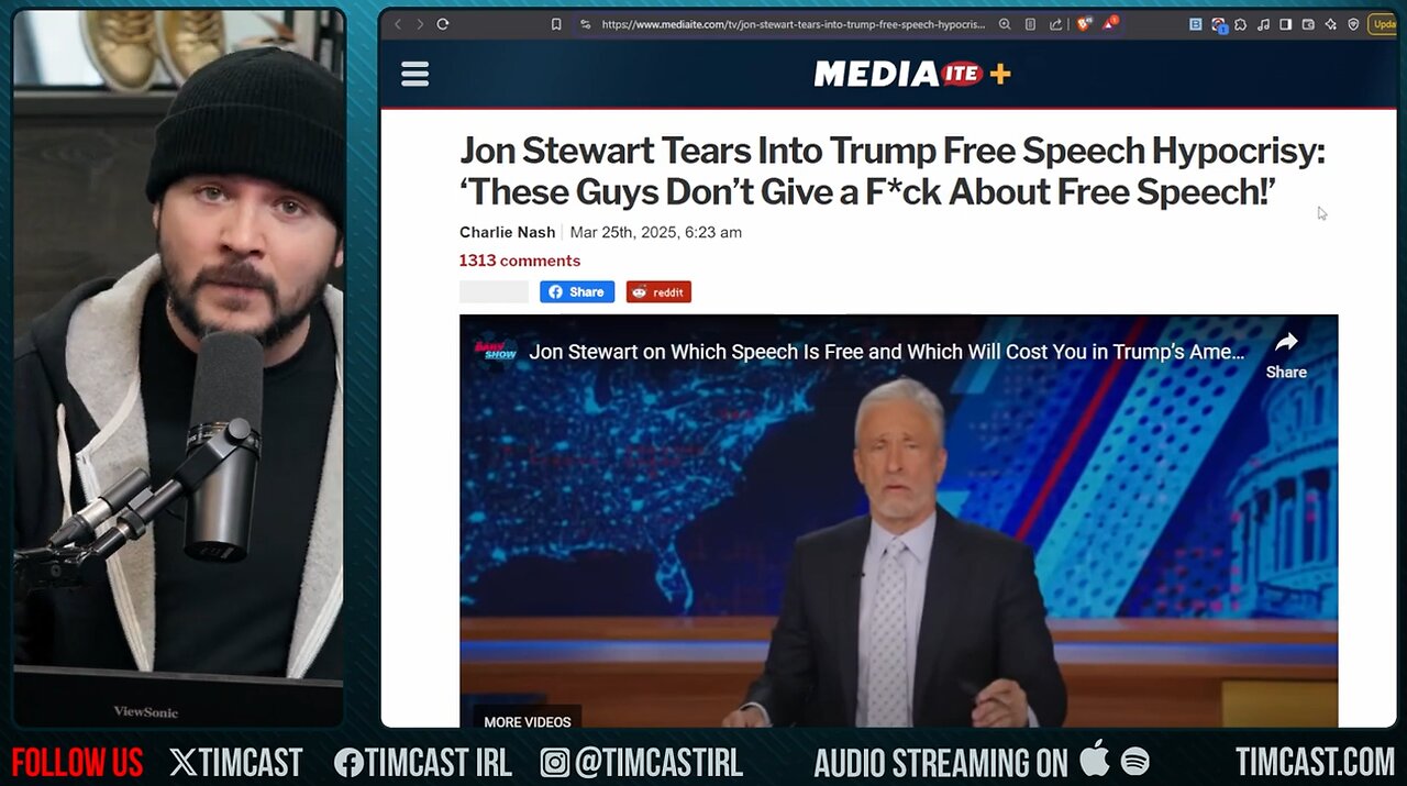 Jon Stewart ROASTED For LIES About Free Speech, Says Trump Is HYPOCRIT While PROVING HIM RIGHT