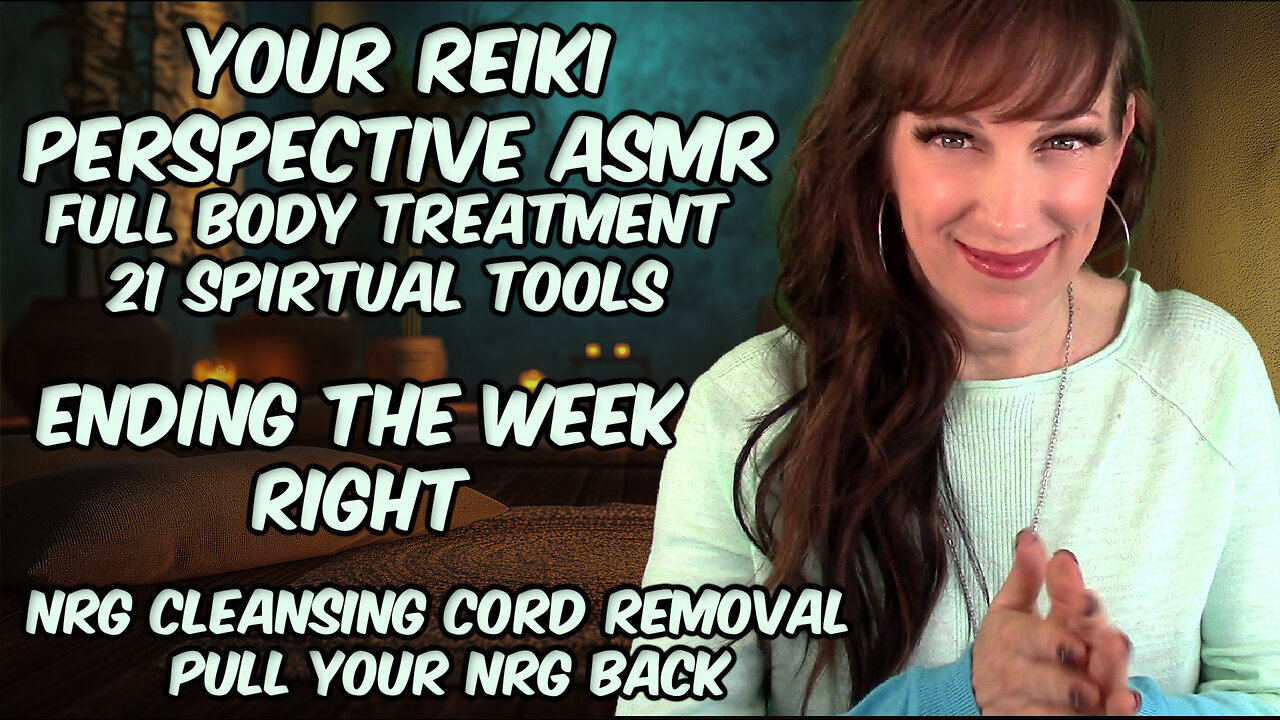 ASMR Reiki✨Energy Cleanse💥 Cord Plucking🤏Pull Your Energy Back 🤍Relaxation & Protection