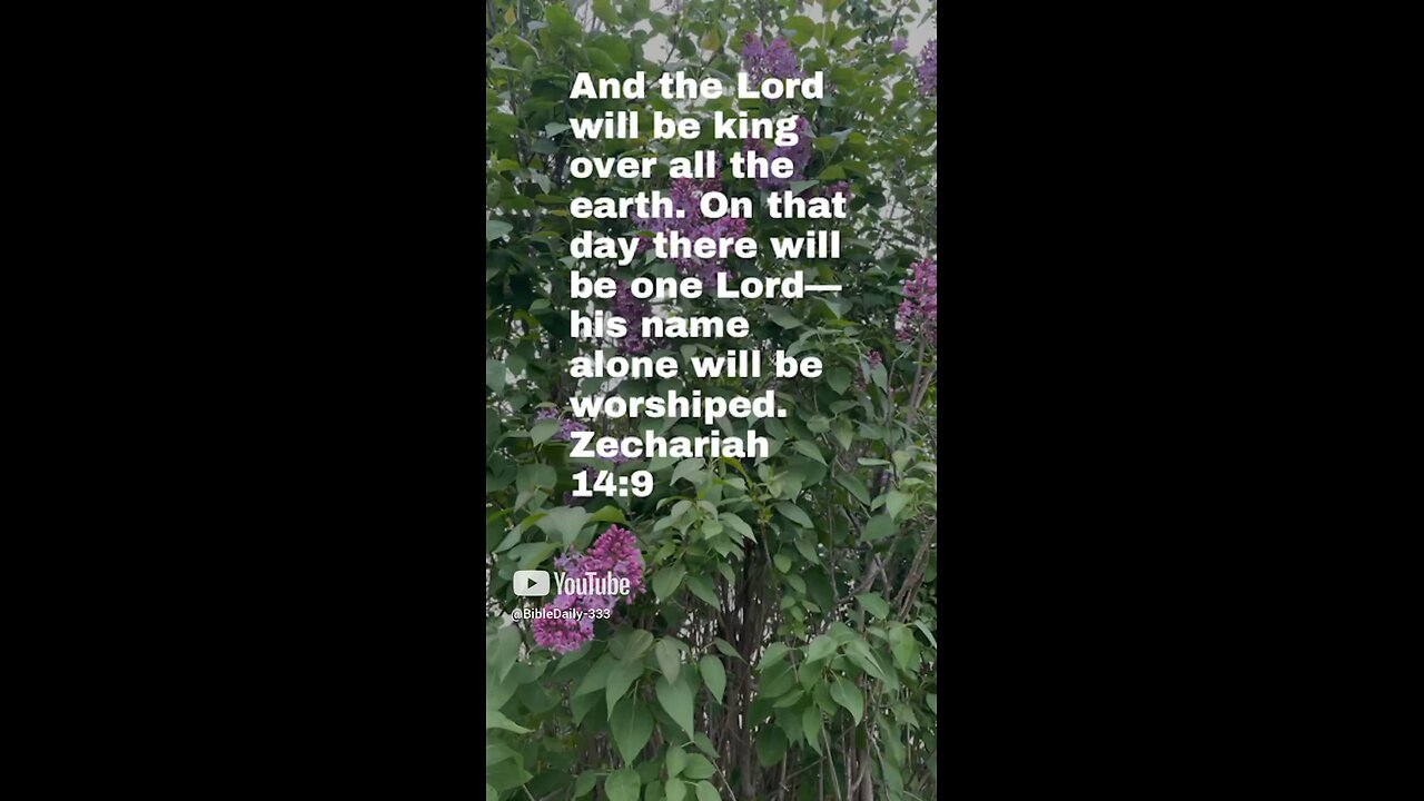 His name alone will be worshipped Zechariah 14:9