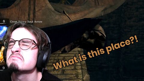 Exploring a haunted fortress in dark souls!