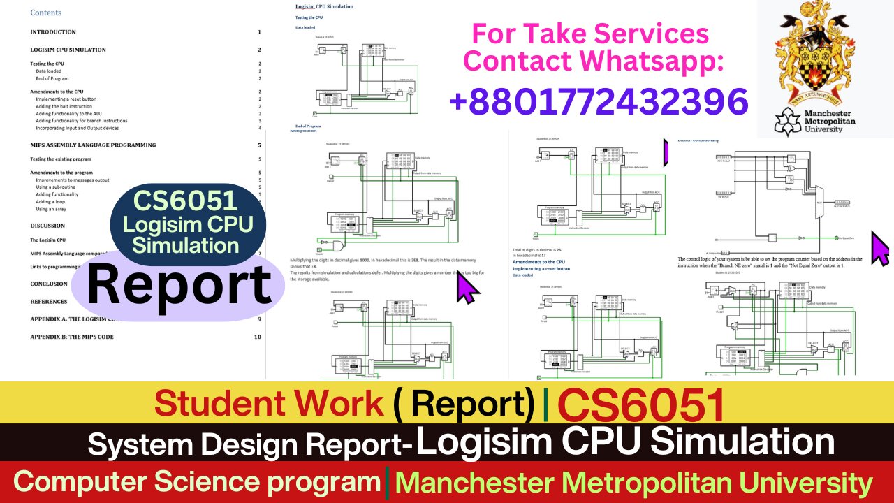 Client Work ( Report) | CS6051 System Design Report - CPU Simulation & Instruction Set Report | MMU