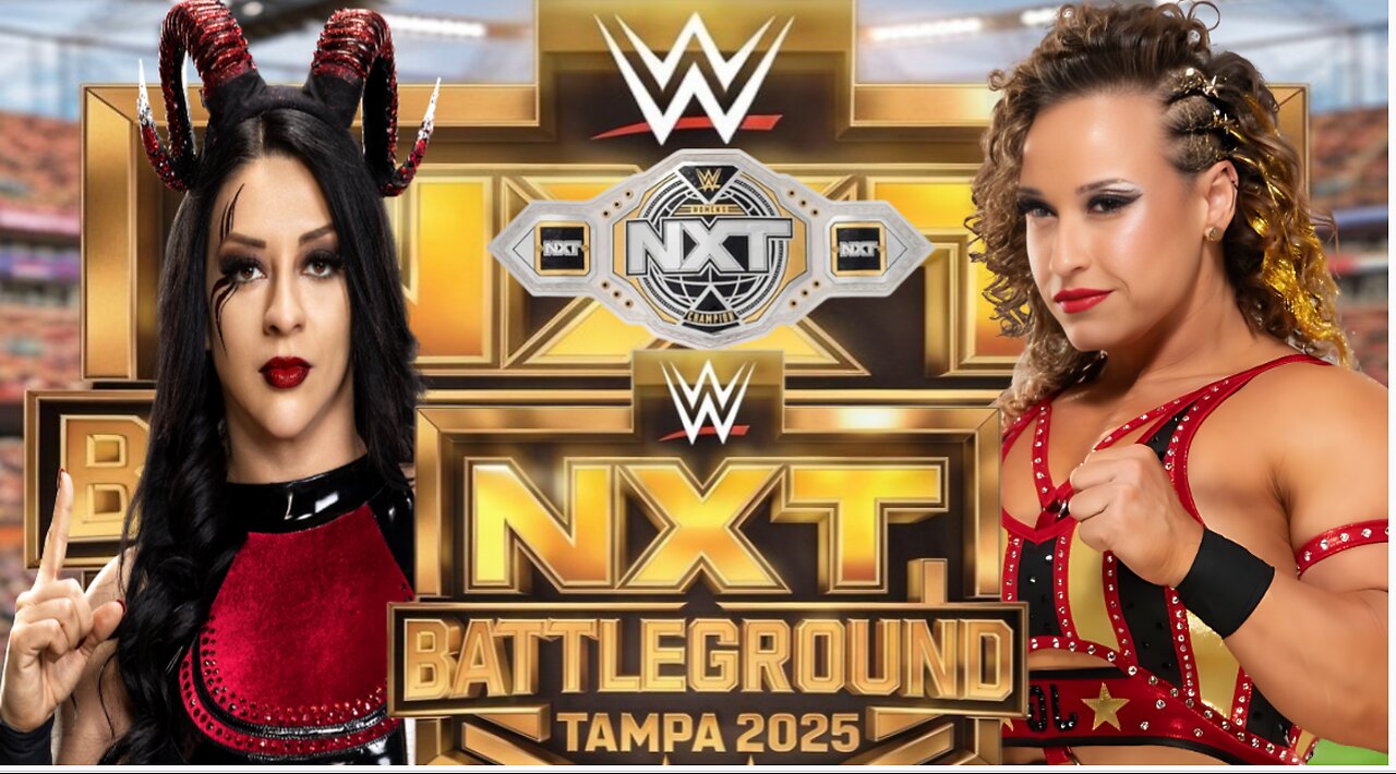 nxt battleground prediction 2025 match card