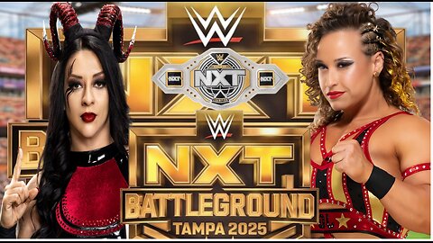 nxt battleground prediction 2025 match card