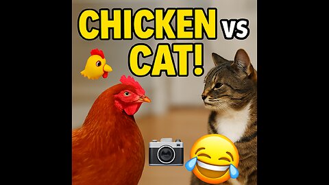 "Funny Pet Moments: Chicken and Cat Steal the Show!"