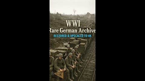 WW1 Rail Journey: 1918 German Frontline Footage Restored in Breathtaking 4K! 🚂✨