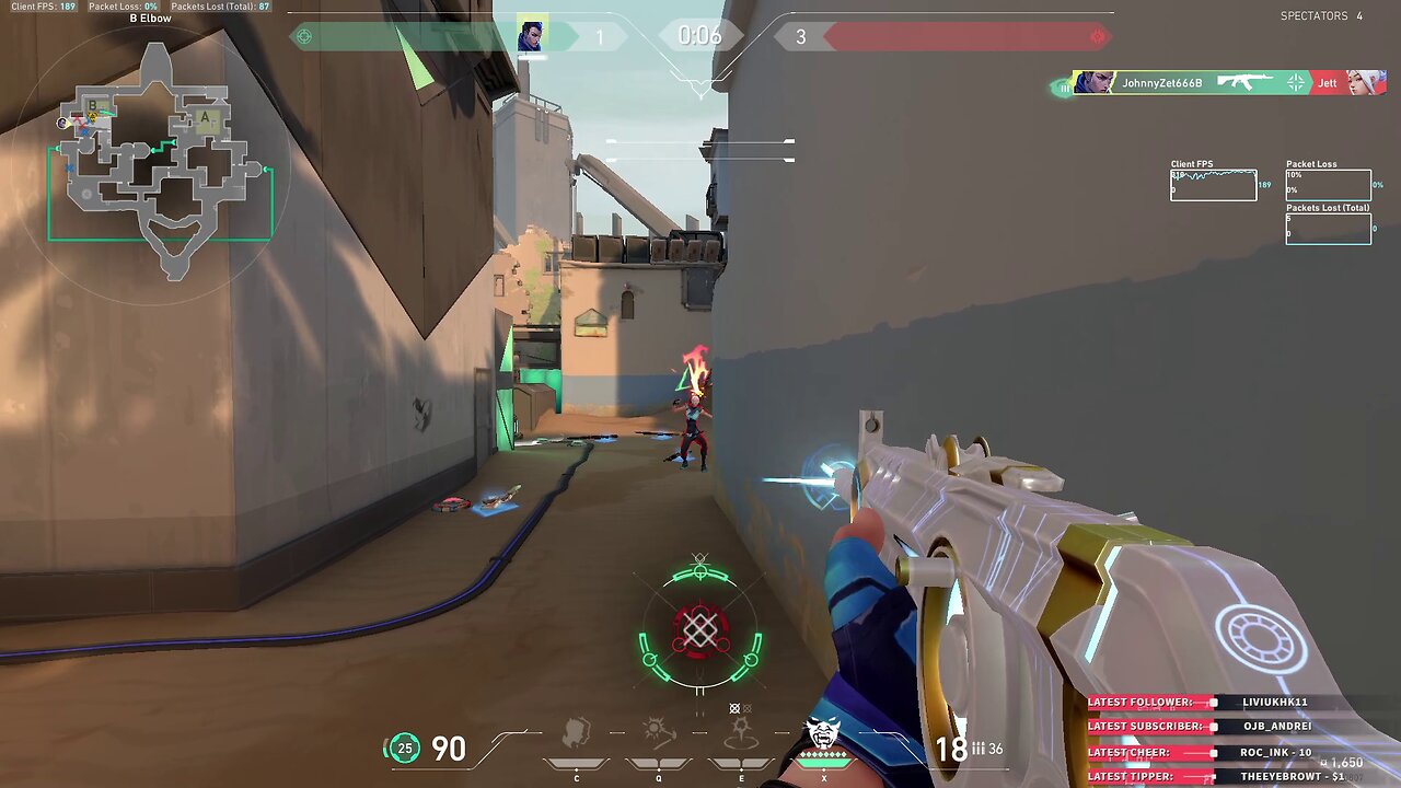 Just 3 enemies easily eliminated on Valorant