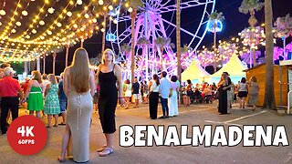 BENALMADENA Nightlife 🇪🇸 Malaga Spain Virgen del Carmen