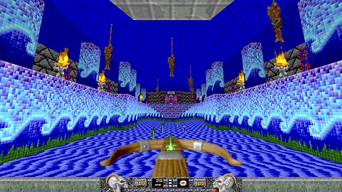 [Heretic - No Items, Wand Start, All Secrets (Bp)] - E3m4 the Azure Fortress