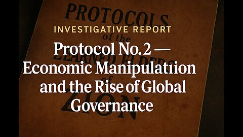 Investigative Report: Protocol No. 2 — Economic Manipulation and the Rise of Global Governance
