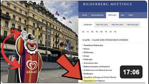 WARNING! The elites are meeting in secret at BILDERBERG right now discussing depopulation for 2025!