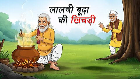 लालची बूढा की खिचड़ी _ LALCHI BUDHA KI KHICHDI _ HINDI KAHANIYA _ CARTOON STORY _ HINDI STORIES