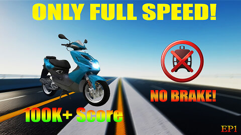 ONLY FULL SPEED! No Brake, 100K+ Score! 😱 | Traffic Bike Mobile Game Challenge |EP 1| TIX GAMING