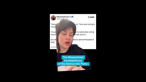 Chuck Schumer Pretends to be Helpless Again