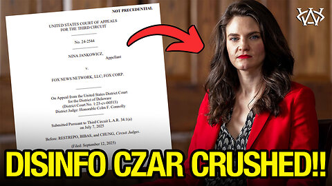 Crazy Disinfo Lady Nina Jankowicz LOSES Appeal!