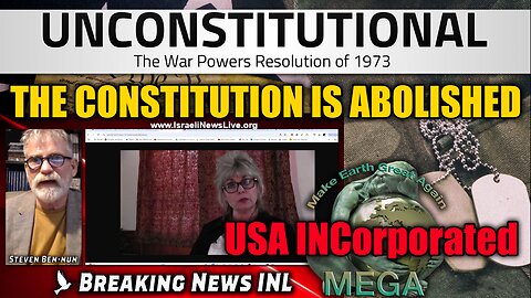 USA INCORPORATED | THE CONSTITUTION IS ABOLISHED