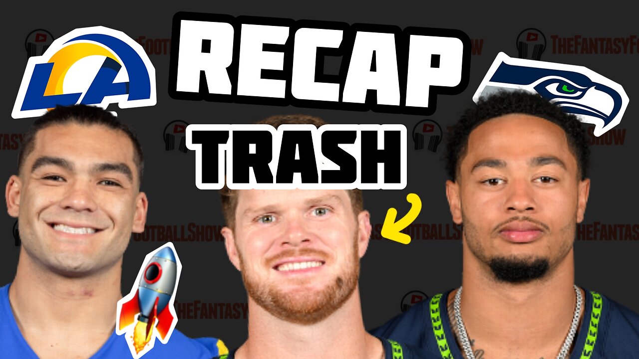 🏈 TNF Reactions: Seahawks Rams.. Puka, JSN.. 🗑️Darnold