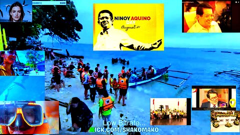 Whale watching off Oslob . Ninoy Aquino Memory Day