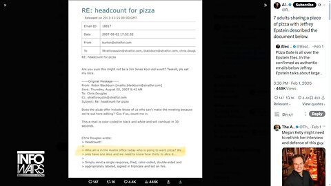 BREAKING: "Headcount For Pizza...