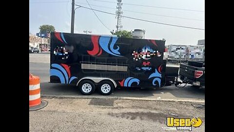 2022 8' x 16' Kitchen Food Concession Trailer with Pro-Fire System for Sale in Pennsylvania!