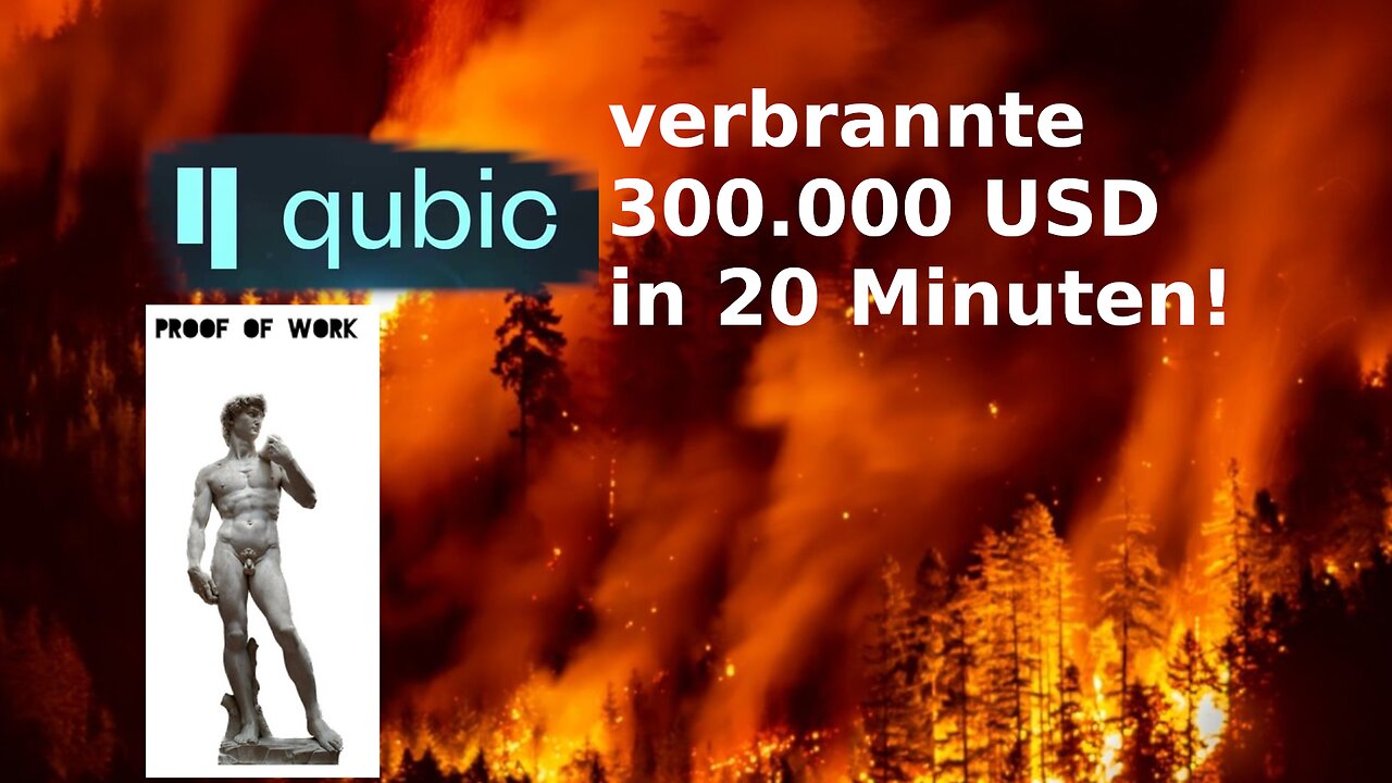 300.000 USD in 20 Minuten verbraten für Marketing-Gag: "Qubic is the fastest burning Money ever"