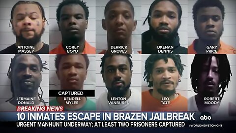 Urgent search underway after 10 inmates escape in brazen New Orleans jailbreak