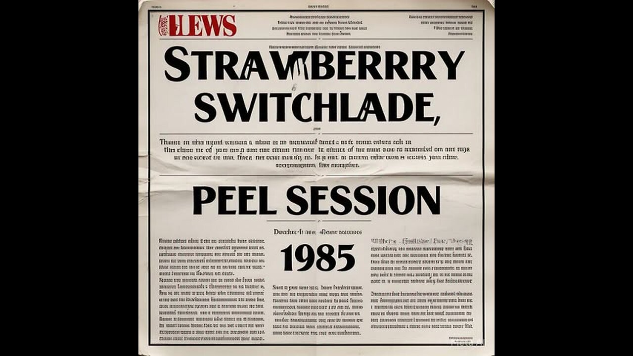 Strawberry Switchblade - Peel Session 1985