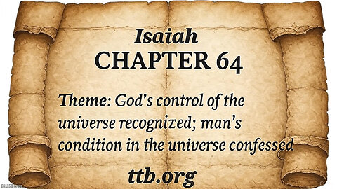 Isaiah Chapter 64 (Bible Study)