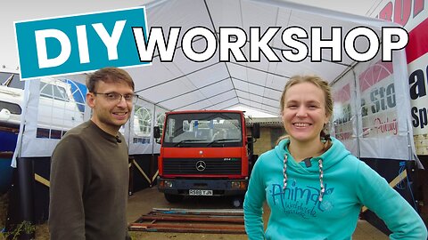How We Built A HUGE Off-Grid Workshop For Under £500! 🏠