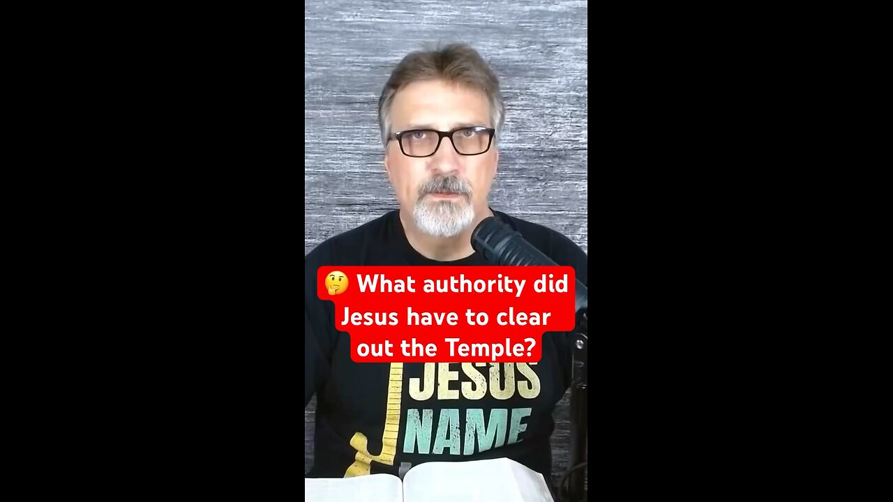 What authority did Jesus have to clear out the Temple?